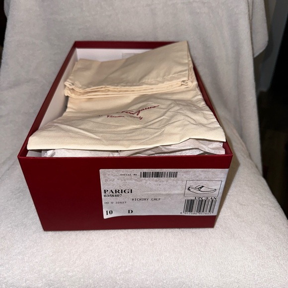 Salvatore Ferragamo Men’s Loafers Parigi Size 10 Hickory Calf - Picture 4 of 5